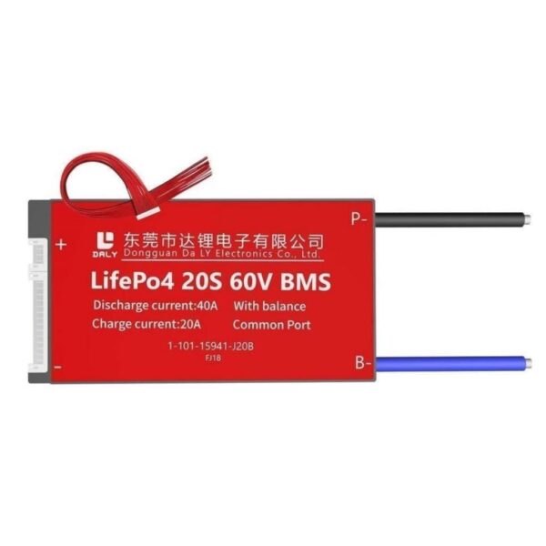 DALY LiFePO4 BMS 20S 60V 40A Balanslı Ortak Port